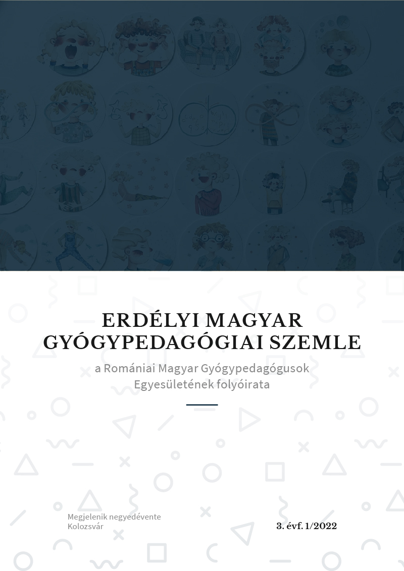 Erdélyi Magyar Gyógypedagógiai Szemle III borító